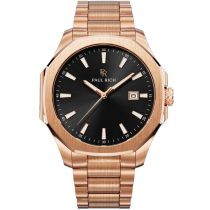 Paul Rich PR-46702 Mens Watch Mercer Regent Rose Gold Black 40,5 mm 5ATM 