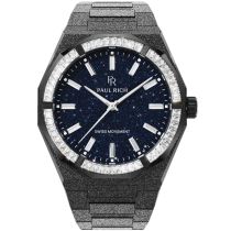Paul Rich PR-46704 Mens Watch Moissanite Frosted Star Dust II Black 43mm 5ATM