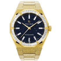 Paul Rich PR-46705 Mens Watch Moissanite Frosted Star Dust II Gold 43mm 5ATM