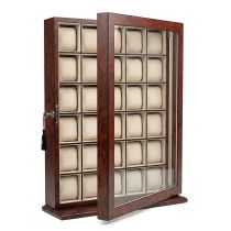 Rothenschild Watch Showcase RS-1135-30BU for 30 Watches Bubinga