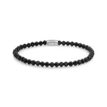Rebel & Rose RR-40160-S-S Bracelet Black Glam Rocks Silver