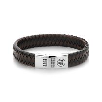 Rebel & Rose Bracelet Braided Flat RR-L0126-S-L+ mens