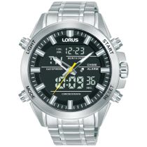 Lorus RW663AX9 Mens Watch Analog-Digital Alarm Chronograph 45mm 10ATM