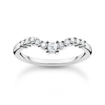 Thomas Sabo Ladies Ring TR2398-051-14-54 V-shape size 54
