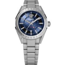Versace VEAFA0424 Mens Watch V-Code GMT 42mm 5ATM 