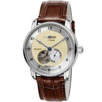 Zeppelin 8566-5 Mens Watch Friedrichshafen Open Heart 41mm 5ATM 