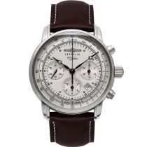 Zeppelin 8620-1 Mens Watch 100 Jahre Zeppelin Autom. Chrono Sternwarte Glashütte 42mm 5ATM