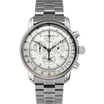 Zeppelin 7680MB-1 Mens Watch Alarm Chronograph 100 years 43mm 5ATM 