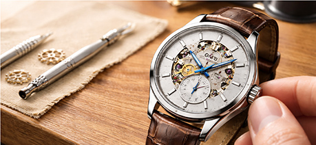 Example photo of a mechanical watch movement Example photo of a mechanical watch movement