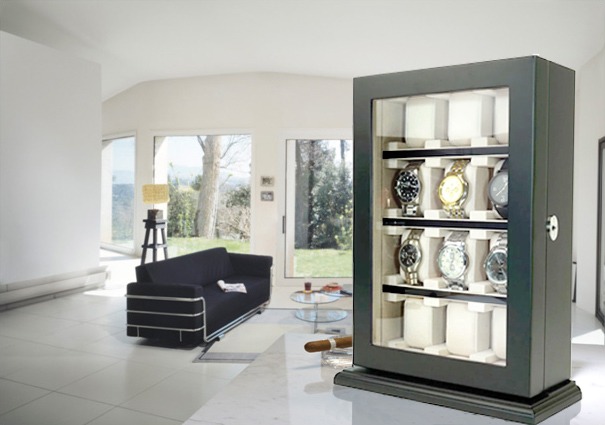 Watch boxes for automatic and quartz watches