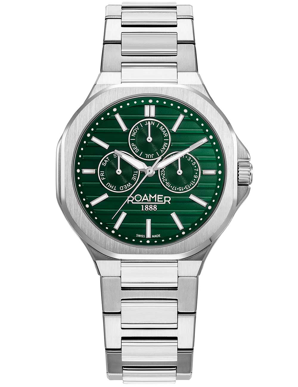 Montre Chronographe ROAMER SAPHIRE SC2124 - Mouvement SWISS ETA G15 211