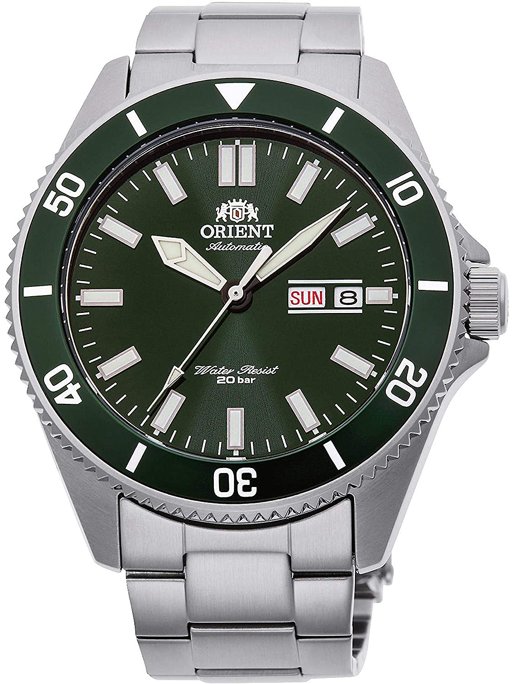Orient mako iii green sale